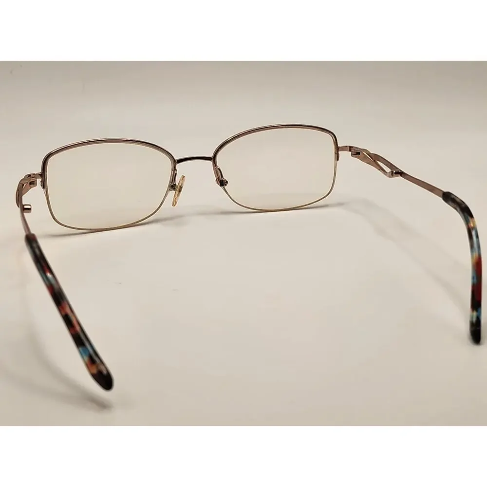 Bulova Eyeglasses, Frames Only, Alamosa, 52-17-135, Metal, Rose Gold, Half Rim